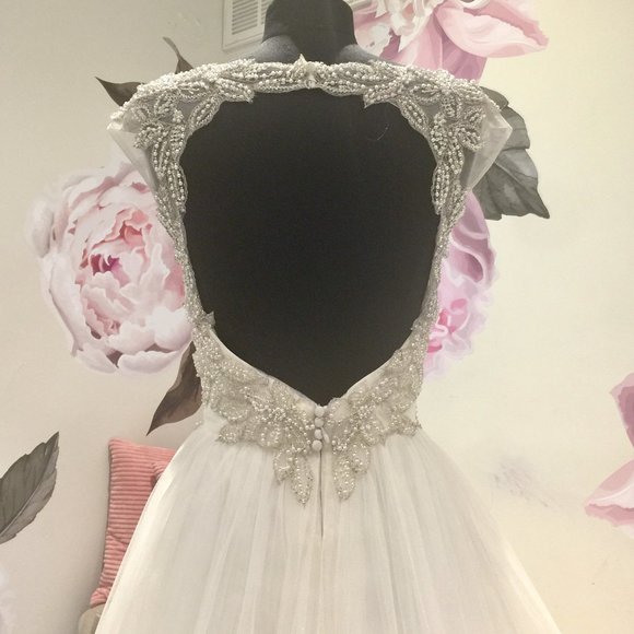 BLUE BRIDE WEDDING GOWN! - Picture 7 of 8